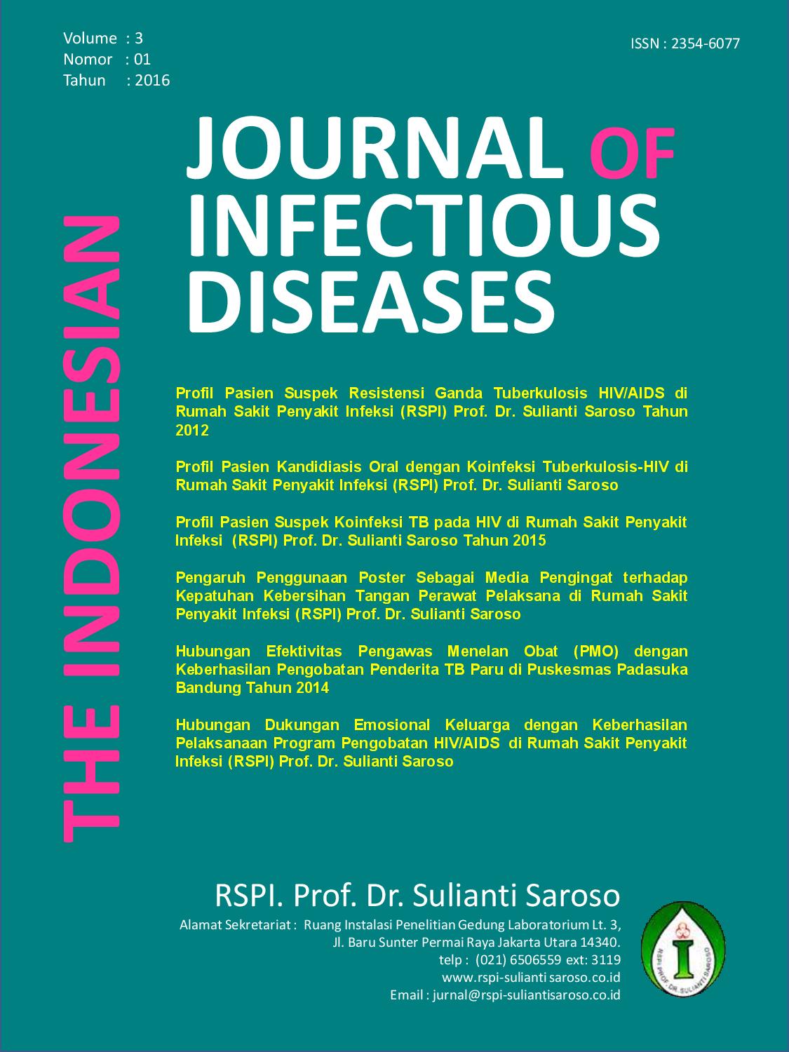 								View Vol. 3 No. 1 (2016): THE INDONESIAN JOURNAL OF INFECTIOUS DISEASES
							